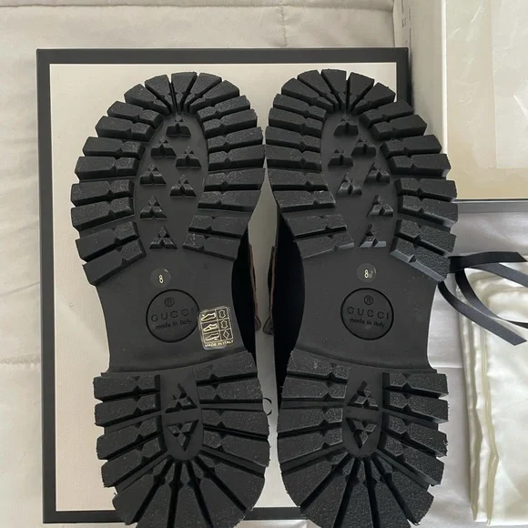 Gucci | Shoes | Gucci Mens Black Leather Horsebit Bee Logo  display picture 1